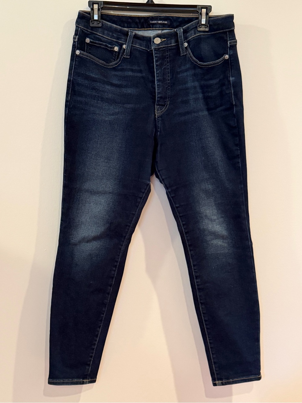 Lucky Brand Dark Wash High-Rise Curvy Skinny Jeans 12/31A